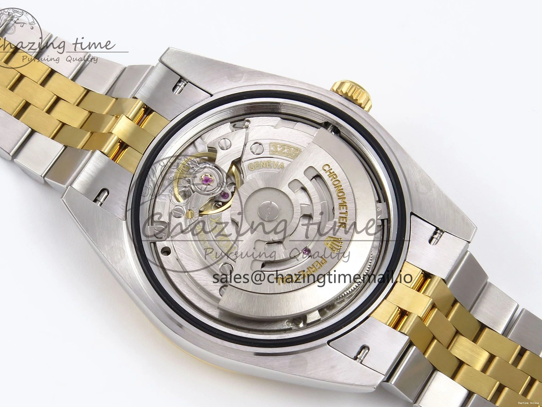 1220 Vibrant DateJust 41 126333 EWEF Best Edition YG Stick Dial on SS YG Jubilee Bracelet A 990